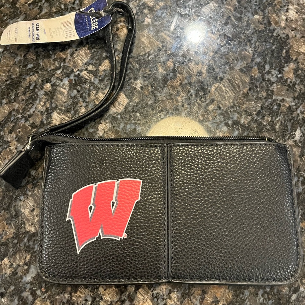 Genuine College Product University of Wisconsin Wristlet